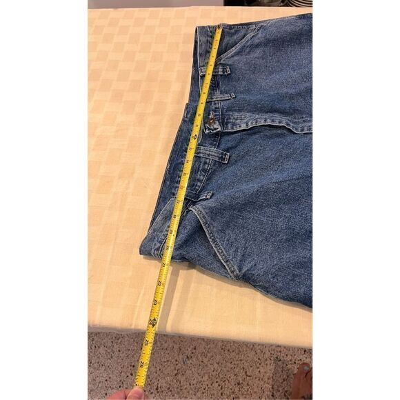 Wrangler Men's Classic Fit  Carpenter Jean Shorts Blue Denim Medium Wash Size 44 - Picture 6 of 9